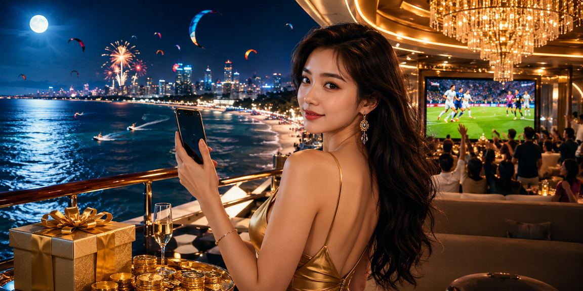 Người dùng tại Mũi Né dùng điện thoại truy cập ứng dụng casino kqxsmt trên bãi biển